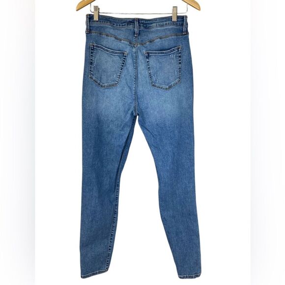 Forever 21 High Rise Stretch Distressed Skinny Jeans Size 31 - Picture 3 of 7